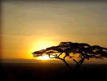 Zonsondergang Botswana