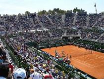 Tenniswedstrijd Davis cup, Argentina vs. Australia, gespeeld in Buenos Aires Argentinie in september 2006