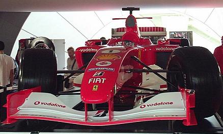 Formule 1 Ferrari tijdens de Grote Prijs van Europa op de Nrburgring, 2006