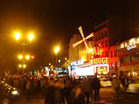 De Moulin Rouge in Parijs, Frankrijk