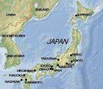 Kaart Japan