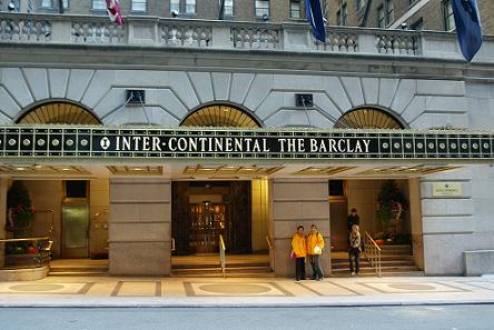 Barclay Hotel New York.