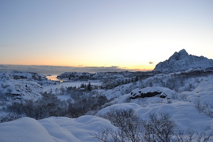 Zonsondergang Noorwegen