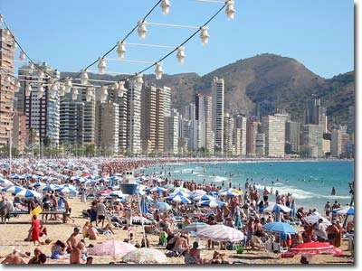 Benidorm heeft in de winter veel zon.