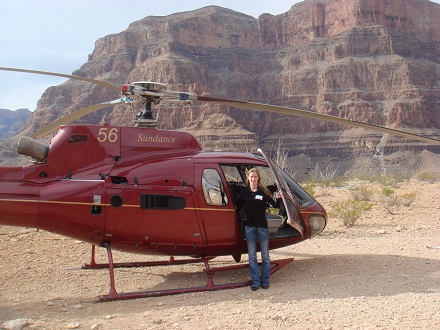 Helikoptervlucht over en door de Grand Canyon