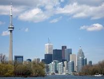 Toronto, gelegen aan de noordwestkant van Lake Ontario