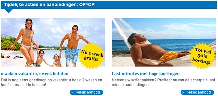 Goedkope lastminutes