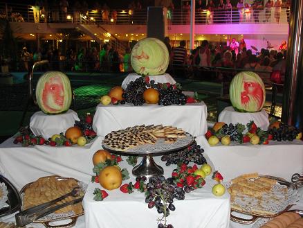 Feestavond aan boord van het cruiseschip, november 2009
