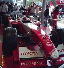Formule 1 Toyota tijdens de Grote Prijs van Europa op de Nürburgring, 2006