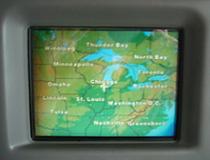 KLM heeft alleen op enkele vluchten individuele tv schermen.