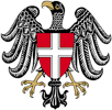 Het wapen en stadssymbool van Wenen.